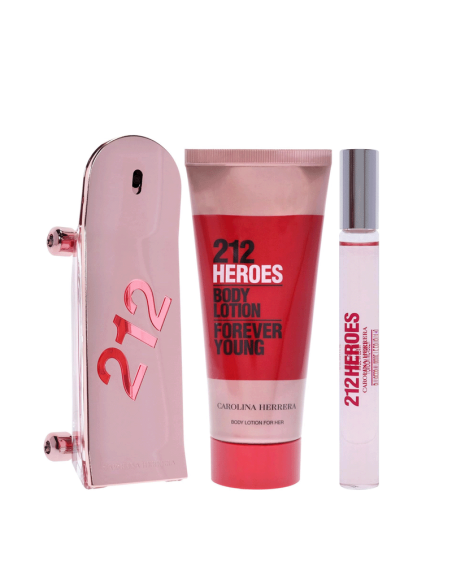 SET 212 HEROES W EDP 80ML + BL 100ML +10ML