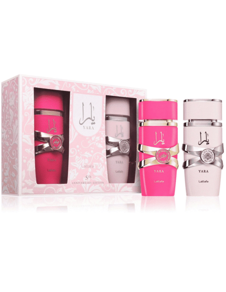 SET LATTAFA YARA EDP 100ML + YARA CANDY EDP 100ML