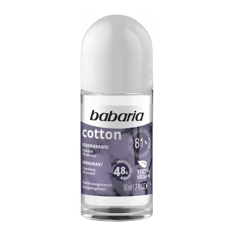 Roll-On Cotton Babaria 50 ml | Protección Suave Algodón