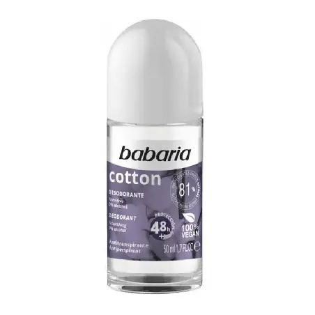 Roll-On Cotton Babaria 50 ml | Protección Suave Algodón