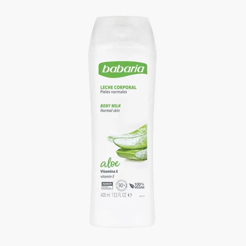 Leche Corporal Aloe Vera Babaria 400 ml | Hidratación Diaria