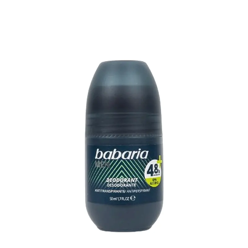 Men Desodorante Roll-On Babaria 50 ml | Eficacia 24h