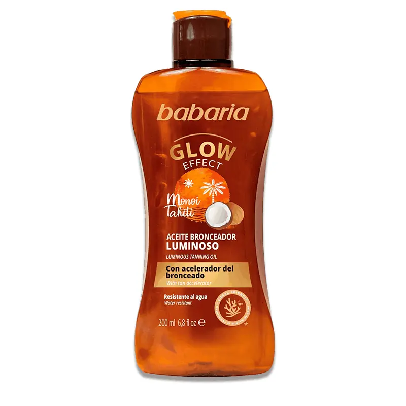 Aceite Bronceador Solar Gel Luminoso Babaria 200 ml | Brillo