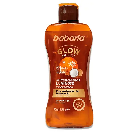 Aceite Bronceador Solar Gel Luminoso Babaria 200 ml | Brillo