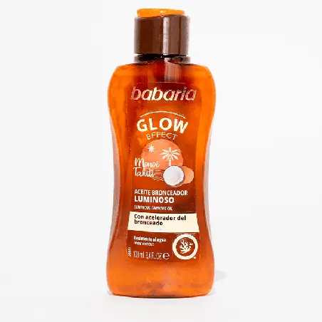 Aceite Luminoso Viaje Babaria 100 ml | Bronceado Rápido
