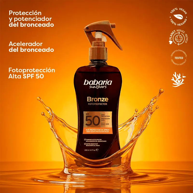 Aceite Protect Coco SPF50 Babaria 200 ml | Alta Protección