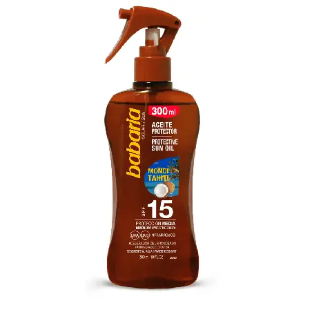 Aceite Protect Monoi Tahiti SPF15 Babaria 300 ml | Exótico