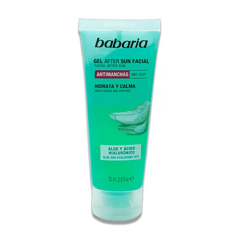 After Sun Facial Gel Aloe Babaria 75 ml | Calma y Refresca