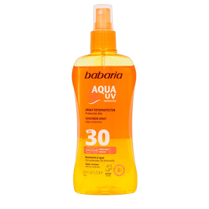 Aqua Bifásica SPF30 UV Spray Babaria 200 ml | Agua y Aceite
