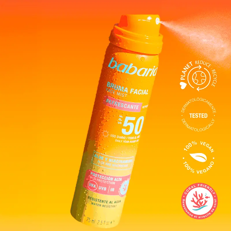 Bruma Facial Babaria 75 ml | Hidrata y Refresca
