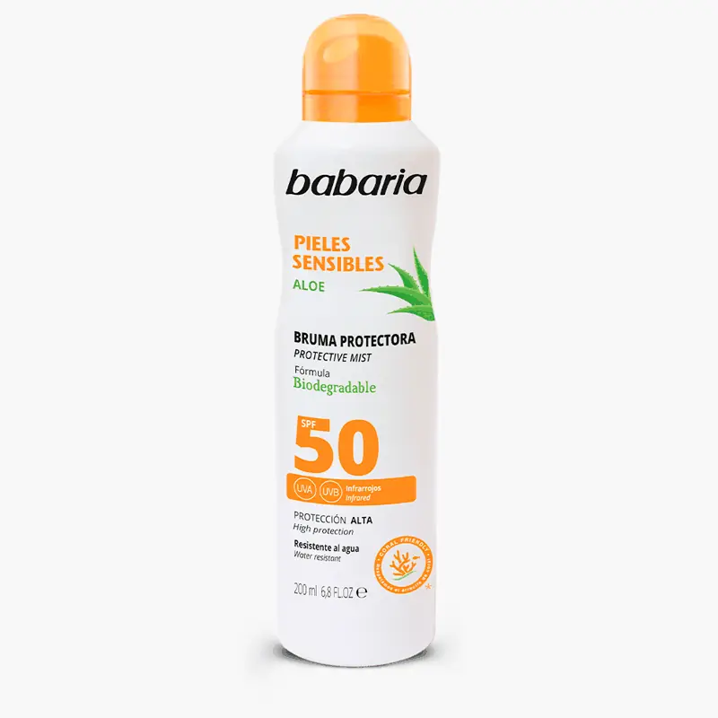 Bruma Protector Solar Piel Sensible FPS50 Babaria 200 ml