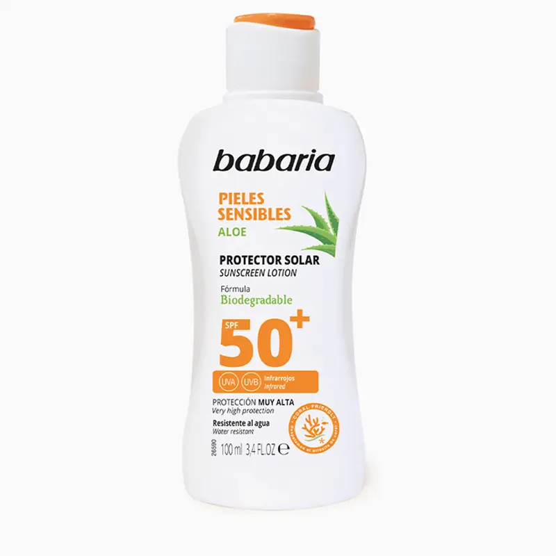 Leche Protectora Pieles Sensibles FPS50+ Babaria 100 ml