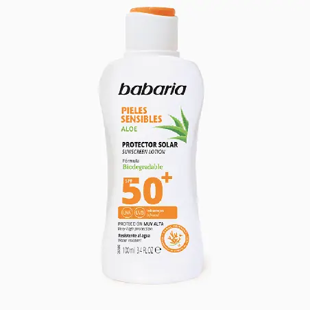 Leche Protectora Pieles Sensibles FPS50+ Babaria 100 ml