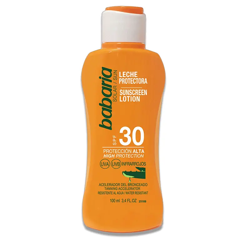 Leche Protectora Solar Aloe FPS30 Babaria 100 ml