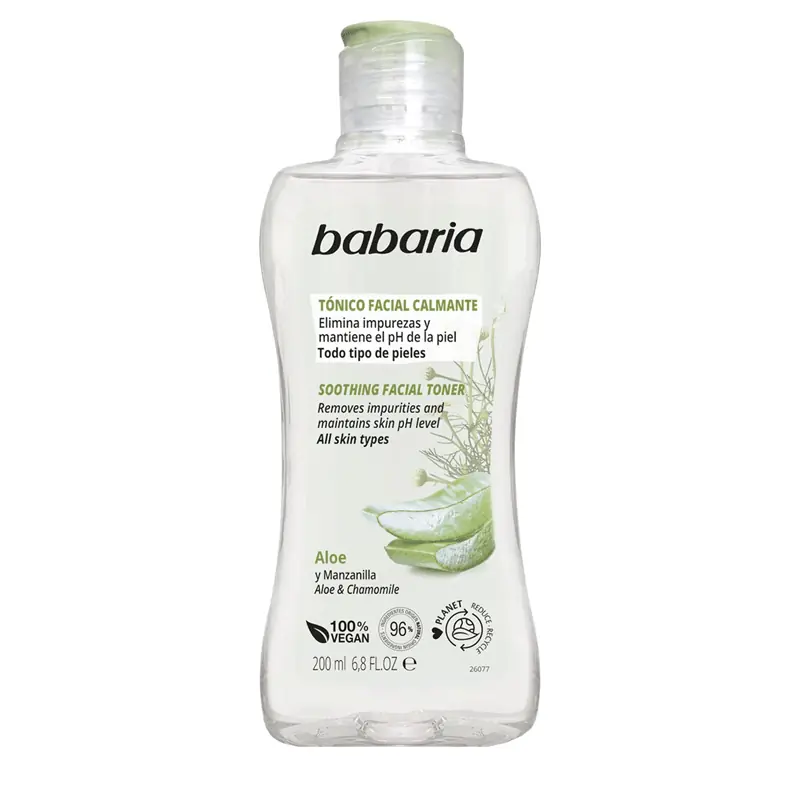 Tónico Facial Calmante Babaria 200 ml | Sin Alcohol