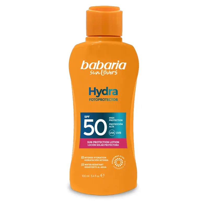 Leche Solar Aloe Hydra SPF50 Babaria 100 ml | Alta Protección
