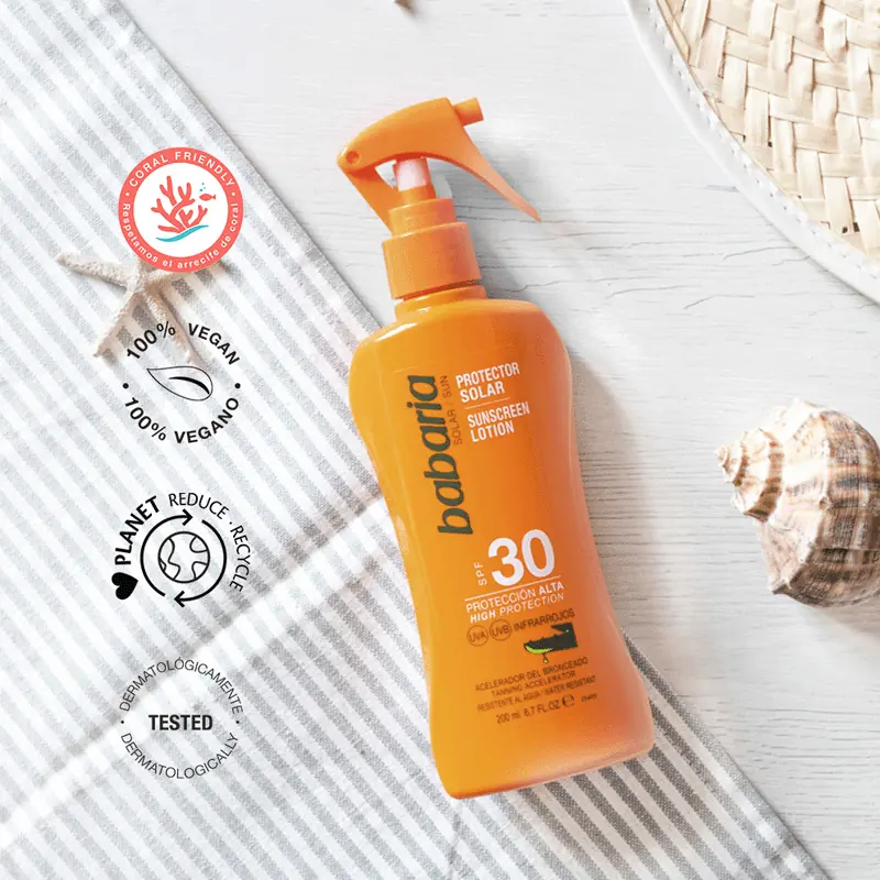 Protector Solar Aloe FPS30 Spray Babaria 200 ml