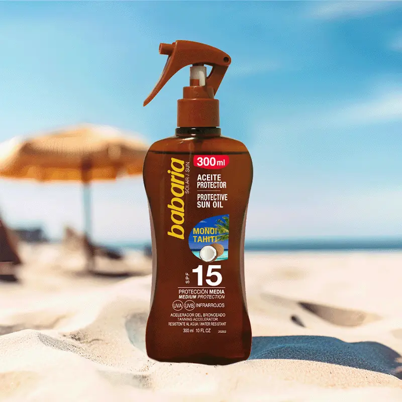 Spray Aceite Monoi Tahiti FPS15 Babaria 300 ml