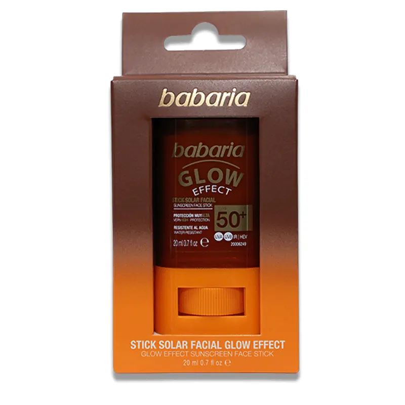 Stick Solar Facial Glow SPF50 Babaria 20 ml | Efecto Luminoso