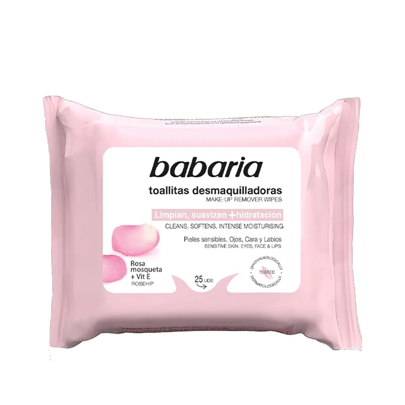 Toallitas Desmaquillantes Rosa Mosqueta Babaria 25 uds | Nutritivas