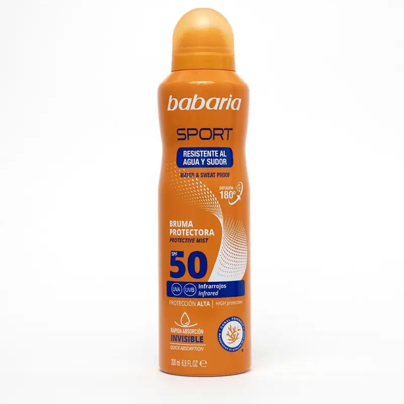 Bruma Protectora Sport SPF50 Babaria 200 ml | Resistente