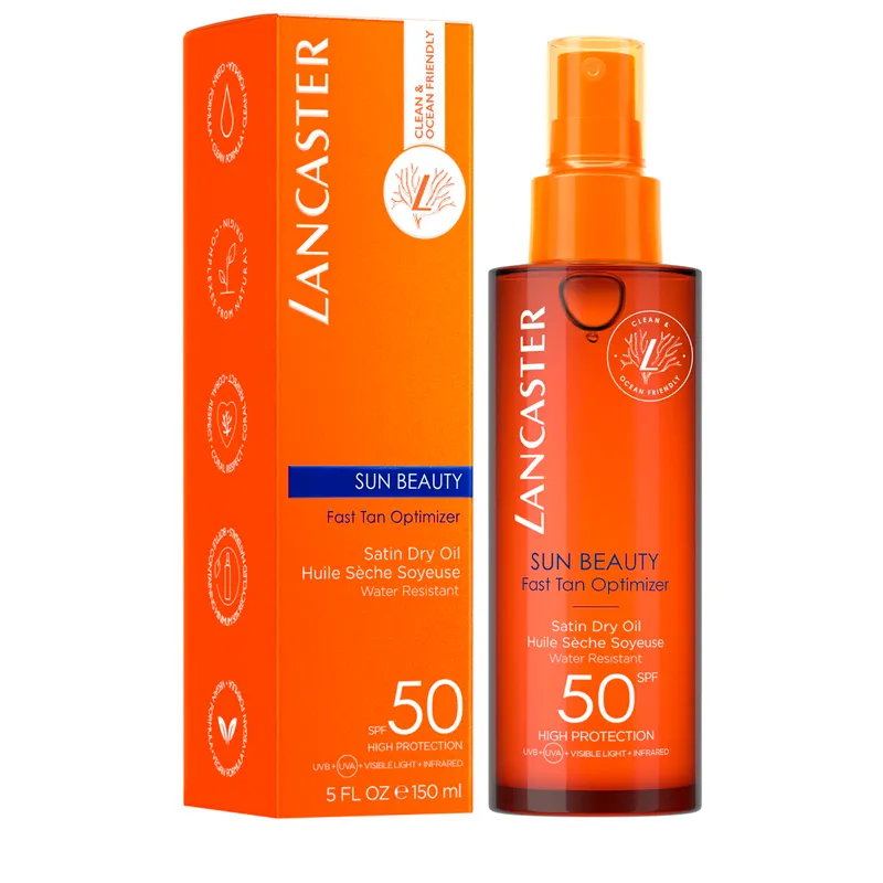LANCASTER SOL T-M BODY SATIN SHEEN OIL SPF50 150 ML