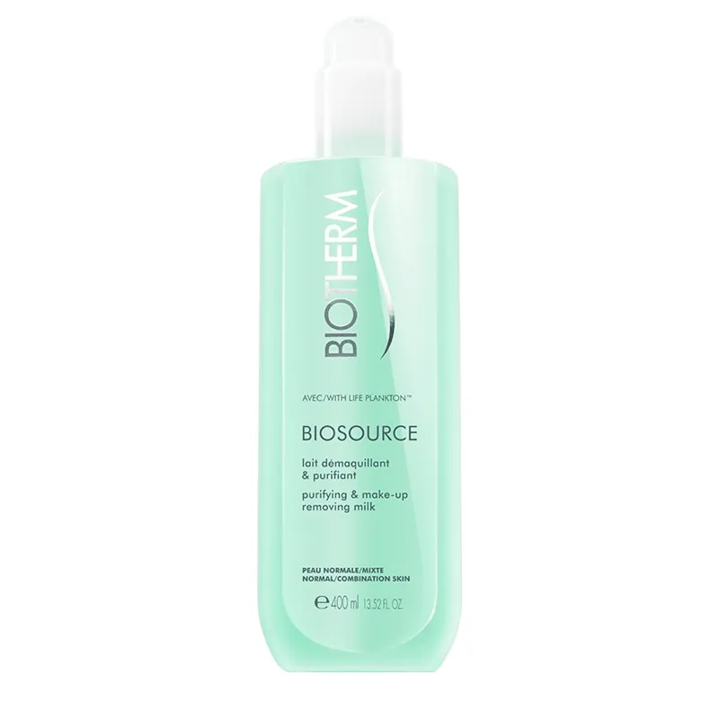 BIOSOURCE LECHE LIMPIADORA DESMAQUILLANTE FACIAL - BIOTHERM | ESENNIA