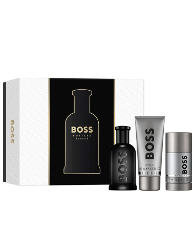 SET BOSS BOTTLED MEN PARFUM 100ML+DEO+SG100 ML