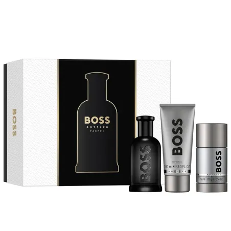 SET BOSS BOTTLED MEN PARFUM 100ML+DEO+SG100 ML