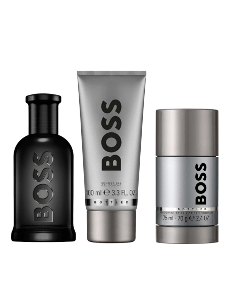 SET BOSS BOTTLED MEN PARFUM 100ML+DEO+SG100 ML