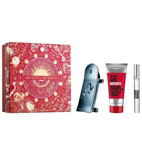 SET 212 HEROES MAN EDT 90ML+BW+MG