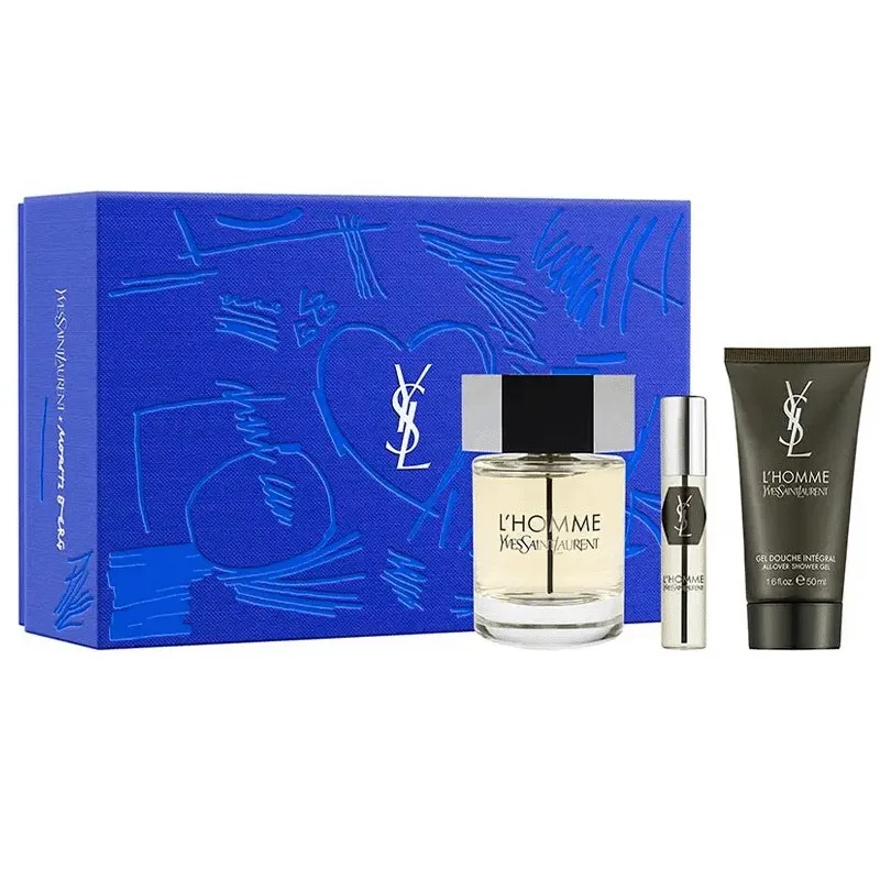 SET YSL L'HOMME EDT 100ML+10ML+GEL