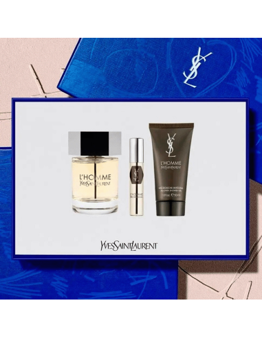 SET YSL L'HOMME EDT 100ML+10ML+GEL