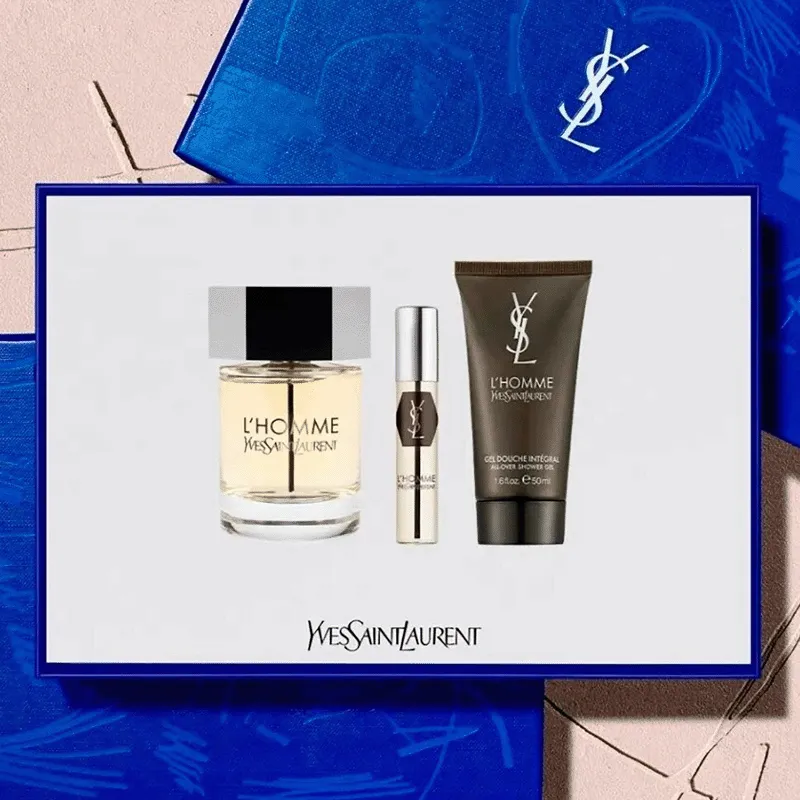 SET YSL L'HOMME EDT 100ML+10ML+GEL
