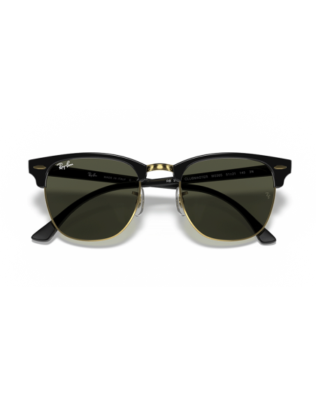 RAYBAN Clubmaster W0365 - Negro sobre dorado
