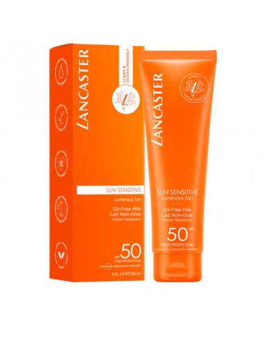 LANCASTER SOL SENSITIVE OIL FREE MILK SPF50 150 ML