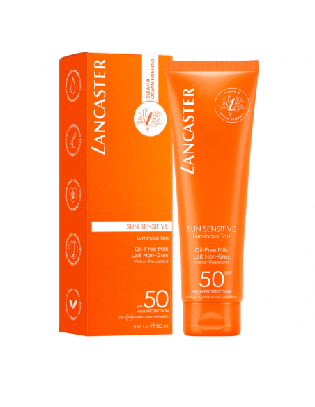 LANCASTER SOL SENSITIVE OIL FREE MILK SPF50 150 ML