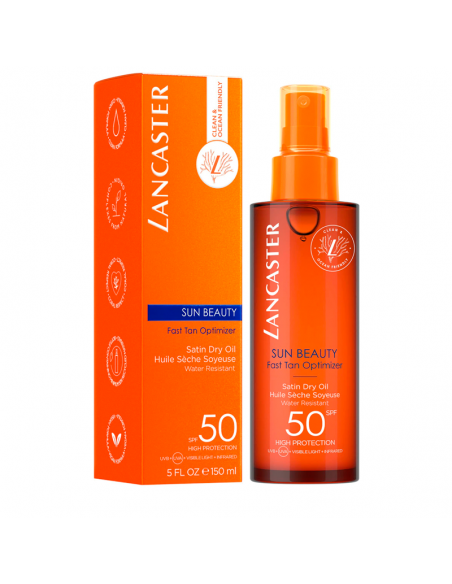 LANCASTER SOL T-M BODY SATIN SHEEN OIL SPF50 150 ML