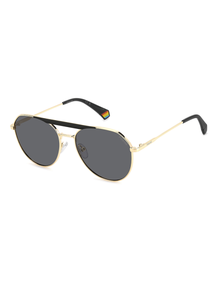 POLAROID 6211/S/X 206330 GOLD BLACK
