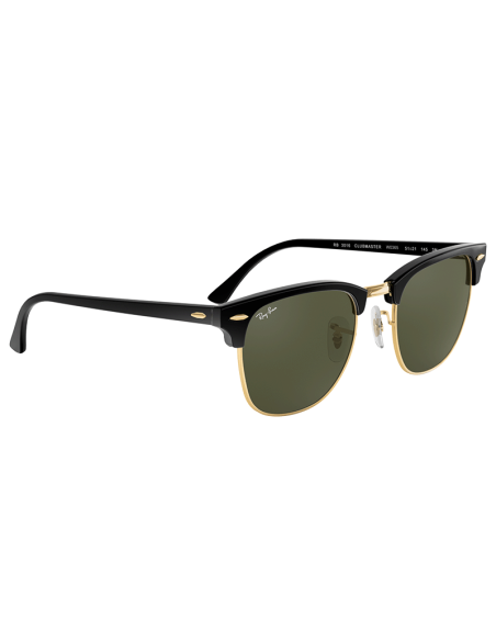 RAYBAN Clubmaster W0365 - Negro sobre dorado