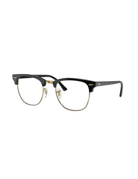 RAYBAN Clubmaster W0365 - Negro sobre dorado